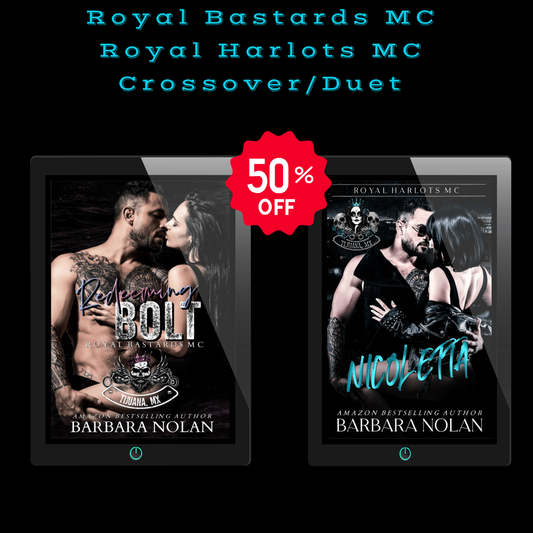 Redeeming Bolt Royal Bastards MC-Nicoletta Royal Harlots MC Bundle (Duet Books 1-2) Pre-Order